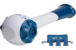Hetaru Hand Held Respiratory Muscle Trainer Drug-Free Respiratory Exerciser Device Therapy，Natural Mucus Relief with Stronger Lungs Blue