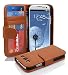 Produktbild Samsung Galaxy S3 / S3 NEO Hülle in BRAUN von Cadorabo - Handyhülle mit 3 Kartenfächer für Galaxy S3 / S3 NEO Case Cover Schutzhülle Etui Tasche Book Klapp Style in COGNAC BRAUN