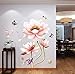 Produktbild Pbldb 3D Lotus Wohnzimmer Home Decor Vinyl Wandaufkleber Fisch Wasserdichte Badezimmer Schlafzimmer Dekor Tapete