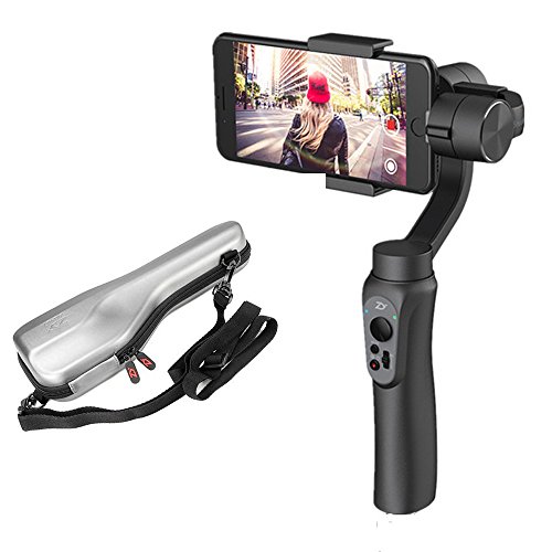 Zhiyun Smooth Q kit 3-Axis Handheld Gimbal Stabilizer with Switch Mount Plate Adapter Convert Splint Plate for Iphone Gopro Hero 5/4/3/3+(Smooth Q with Splint Plate)