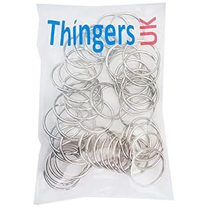 Split Rings - 35mm - Pack of 50 Key Rings A UK Brand