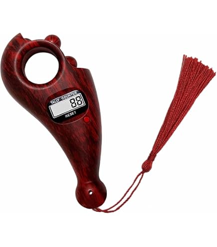 Compteur Numérique De Perles Bouddhistes (31) - LCD - Réinitialisable - Silencieux - Pour Méditation, Relaxation Ou Prière - Accessoire Portable Avec Gland