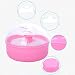 Lusee® Baby Safety Face Body Cosmetic Powder Puff Sponge Box Case Container Talcum Powder Box Powder Puff Baby Supplies Dusting Powder Box (Blue)