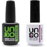 Anil Professional Cosmetics Uno Top Coat Super Shine - Uno Rubber Base Coat 15ml