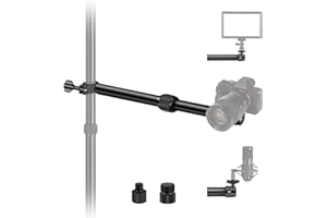 NEEWER DS001 Ramię do montażu kamery stołowej 30-51 cm teleskopowe ramię przedłużające do stojaka stołowego z mocowaniem głowicy kulowej 1/4 cala 3/8 cala 5/8 cala śruby do kamery internetowej LED