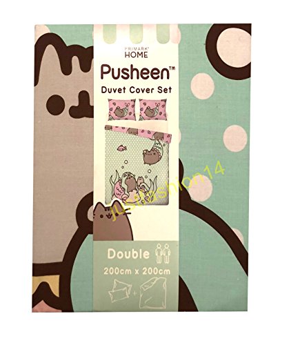 Pusheen the cat Reversible Duvet & Pillowcase Set Single or Double (Double)