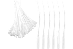 MIUNPRI 50 micro tips in plastica per bottiglie, estensori di precisione per artigianato, distributori di laboratorio, dispenser di colla, punte di colla sottili, precisi