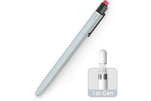 TRONWIN Hülle für Apple Pencil 1. Generation Silikonhülle Anti-Rutsch Apple Pencil 1 Schutzhülle Klassische Hülle mit Stabilem Clip Kompatibel mit Apple Pencil 1. Generation (Hellblau)
