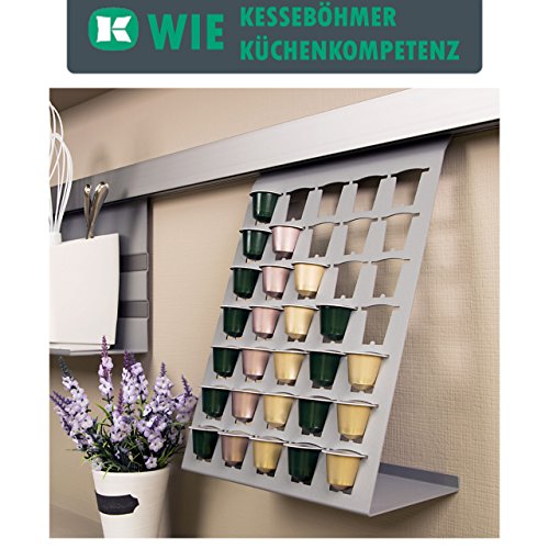 SO-TECH® Linero MosaiQ Kapselhalter Titan grau für 35 Nespresso Kaffee Kapseln passend für Linero Nischensystem - 2