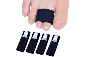 Sumifun Hammer or Broken Toe Separator Bandages, 4-Pack, Toe Alignment in Case of Fracture, Perfect for Men or Women