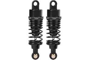 ‎DILWE 2PCS RC Metal Shock Amortyzator Akcesoria kompatybilne z HSP 1/10 Flat Car RC Car Parts (65MM)