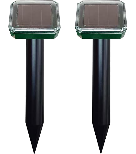 Lot De 6 Répulsifs Solaires Anti-Taupes - Ultrasons IP65 Étanche Pour Jardin 700m²