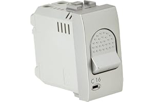 BTicino Livinglight Interruttore Magnetoterm, 16A, Grigio Tech