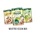 Produktbild MAISTRO Vegan MIX 1x MAISTRO Klare Suppe 220g - 1x MAISTRO Delikatess Sauce 207g - MAISTRO Salatfein 200g im Mischkarton. Praktisch zum testen und zum wiederbefüllen.
