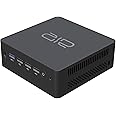 AIR Minipc Alder Lake Intel 12Th Gen N95 with Genuine Windows 11 Home, 4K @ 65Hz 3 Screens Display, 8 GB DDR5 + 512 GB M.2 SSD, Dual Giga LAN Ethernet Ports, 2.4/5G Wi-Fi Bt., Black