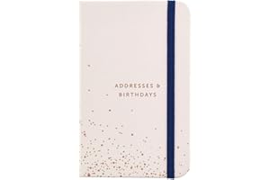 Carnet d'adresses et d'anniversaires Busy B - avec autocollants et étiquettes de changement d'adresse