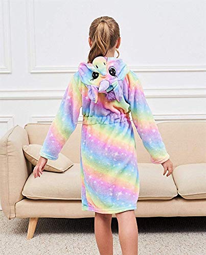 PENGMAI-Licorne-Peignoir-pour-Enfants-Fille-Garon-avec-Capuche-Vtements-De-Nuit-Pyjamas-Robe-de-Chambre-Serviette-Doux-2-11Ans