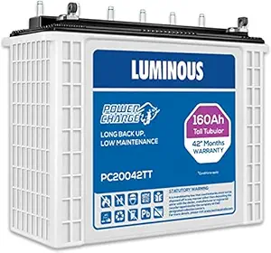 LUMINOUS Power Charge PC20042TT 160Ah Tubular Inverter Battery (160Ah)