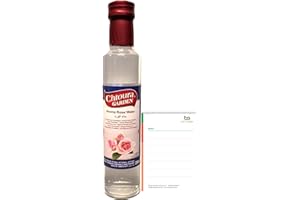 BEN'S GARDEN Orientalisches Rosenwasser 250ml Glasflasche- ideal zum Backen und Kochen - Blütenwasser zur Aromatisierung von Süßspeisen, Backwaren und Getränken + Ben’s Garden Notizblock Set