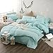 Produktbild BEIZI Einfach und einfarbig Bettwäsche Set Fashion Bettbezug Set, waschbar Baumwolle Doble 4pcs Bettwäsche, G