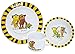 Produktbild 3 tlg. Geschirrset: " Janosch / Tigerente - Tiger & Bär "- incl. Namen - Melamin Set - Henkelbecher + Teller + Müslischale - Kindergeschirr - Frühstücksset / für Jungen Mädchen - Frosch / Kastenfrosch
