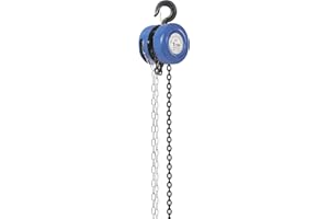 Donened - Manual Chain Block Hoist Come Along, Steel Chain Block, 1 Ton 2200Lbs 3M Lift Height Lift Heavy Duty Hooks, for Garage, Warehouses, Factories Lifting (1T 3m)