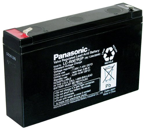 Preisvergleich Produktbild Panasonic LC R067R2P Blei Akku (187 Faston, 4,8mm)