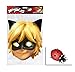 Produktbild Cat Noir von Miraculous Single Karte Partei Gesichtsmasken (Maske) Enthält 6X4 (15X10Cm) starfoto