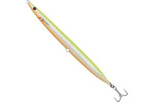 Savage Gear Sandeel Pencil 12.5 cm, 19 g, Sea Trout Bait, Colour: Lemon Back
