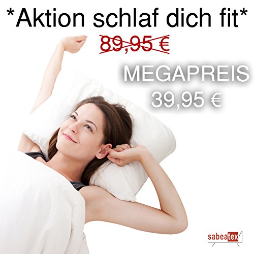 sabeatex Aktion schlaf dich fit Nackenstützkissen inkl. Bezug, weiß, 68 x 35 x 13 cm - 2