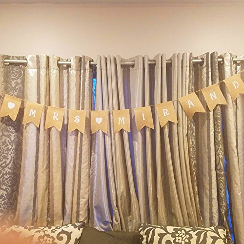 4.4M/14Feet Jute Hessischen Bunting Schöne Leinen Vintage Banner Flag Wimpel Girlande für Hochzeitsfest-Dekoration - 6