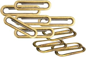 Trimming Shop Set de 50 - Ovale Oeillets Passe-Fil avec Rondelles pour Tissu,Cuir, Sacs à Main, Boucles, Bannière Faisant, Arts et Artisanat - Bronze, 40mm