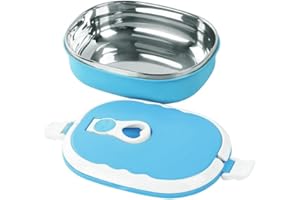 LVYXON Contenitore termico per il pranzo bento con isolamento termico in acciaio inossidabile, contenitore per alimenti a prova di perdite, per bambini, adulti, studenti, bambini, per lavoro, scuola,