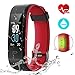Produktbild CHEREEKI Women Men Boy Girl 1252 Fitness Tracker Rot, One Size