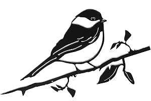 ARJDXDP Silhouette Doiseau en Métal, Décoration de Jardin en métal Rouge-Gorge sur Une Branche, Robin et Poussin Décoration de Jardin Ornement de Jardin Rustique Fournitures d'art de Jardin