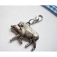 Trachtenanhänger / Charivarianhänger WILDSAU, antik-silberfarben