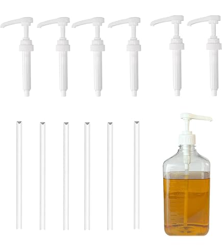Lot De 3 Pompes Doseuses Pour Sirop Vital Drink - Compatibles Bouteilles 500 Ml Et 1 L - Mesure Précise 5 Ml - Faciles à Installer