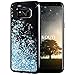 Produktbild KOUYI Galaxy S8 Hülle Glitzer, Luxus Fließen Flüssig Glitzer Mode 3D Bling Dynamisch Silikon Flexible TPU Kreativ Shiny Glitter Cover Beschützer für Samsung Galaxy S8 (Silberblau)
