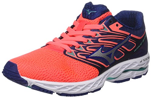 Mizuno Wave Shadow WOS, Scarpe da Running Donna, Arancione (Fierycoralwhitebluedepths), 38 EU