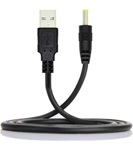 Sourcing Map USB Auf DC 3.5 X 1.35mm Stecker Netzkabel 120cm Ladekabel Für Nachtlichtlampe Mini Lüfter Schwarz