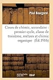 Image de Cours de chimie, secondaire : premier cycle, classe de troisième, métaux et chimie organique