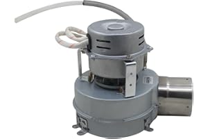 OOMVARMER Radiallüfter 230v mit rückstauklappe gebläsemotor saugventilator zentrifugalventilator zentrifugallüfter lüfter ofen