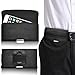 Price comparison product image (Black horizontal belt) (XL) BLU Studio 5.0 HD LTE Case (PU) Leather Belt Clip Pouch Case Flip Cover Holster With Magnetic Button By i-Tronixs
