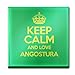 Produktbild Grün Keep Calm und Love Angostura (Glas Untersetzer Farbe 2117