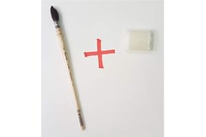 Raphael Serie 803 Pinsel Brush de Acuarela Petit Gris Redondo, Madera de Abedul, Raphael Brush Lavis Acuarela Gris puro Pure Mount Feather Serie 803 No.0 + Jabón gratis