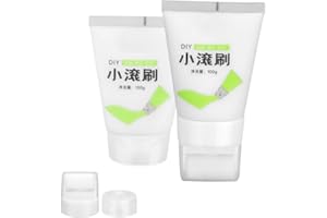 CHSEROK 2 Stücke Small Roller Wall Patching Brush, Wall Repair Rolling Brush, Wandfarbe Ausbessern Weiß, Für Graffiti, Schmutzige Schuhabdrücke, Flecken, Stockflecken