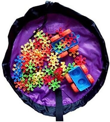 Agooding Kids Storage Bag Toy Organizer Bag, Purple