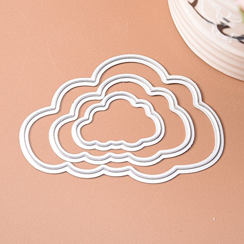 Blue Vessel 3pcs Scrapbooking DIY Wolke Schneidvorlagen Papierkarten Dekor Schneiden Schablone - 9