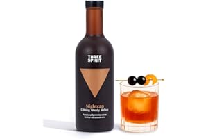 Three Spirit Non-Alcoholic Alternative Spirit - The Nightcap, 50cl | Alt-Whisky | Unwind & Chillout with Adaptogens, Valerian, Hops & Lemon Balm | Award Winning Active Botanical Gluten Free & Vegan