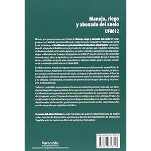 Manejo, riego y abonado del suelo (Cp - Certificado Profesionalidad)